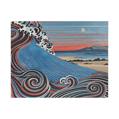 Artistic Wave Puzzle - Ocean Scene, Relaxing Gift, Family Activity, Home Decor, 110-1014 Piece Options