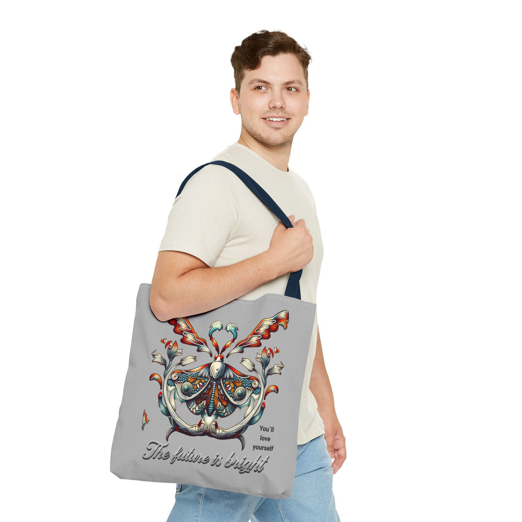 Tote Bag — 'The Future Is Bright' Decorative Butterfly Tote