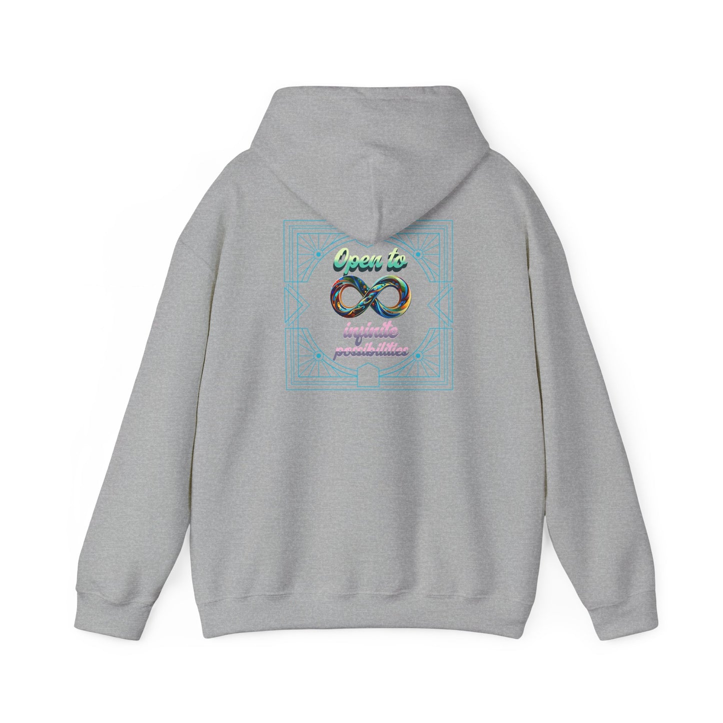 Infinite Possibilities Unisex Heavy Blend Hooded Sweatshirt, Cozy Hoodie, Gift for Her/Him, Casual Wear, Inspirational Sweatshirt
