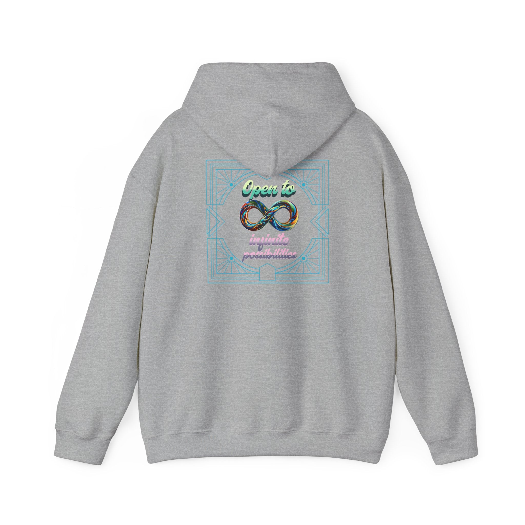 Infinite Possibilities Unisex Heavy Blend Hooded Sweatshirt, Cozy Hoodie, Gift for Her/Him, Casual Wear, Inspirational Sweatshirt