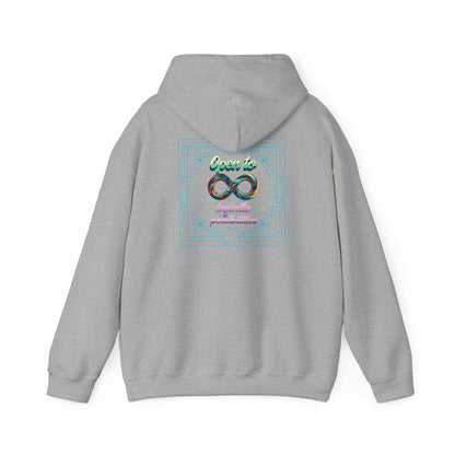 Infinite Possibilities Unisex Heavy Blend Hooded Sweatshirt, Cozy Hoodie, Gift for Her/Him, Casual Wear, Inspirational Sweatshirt