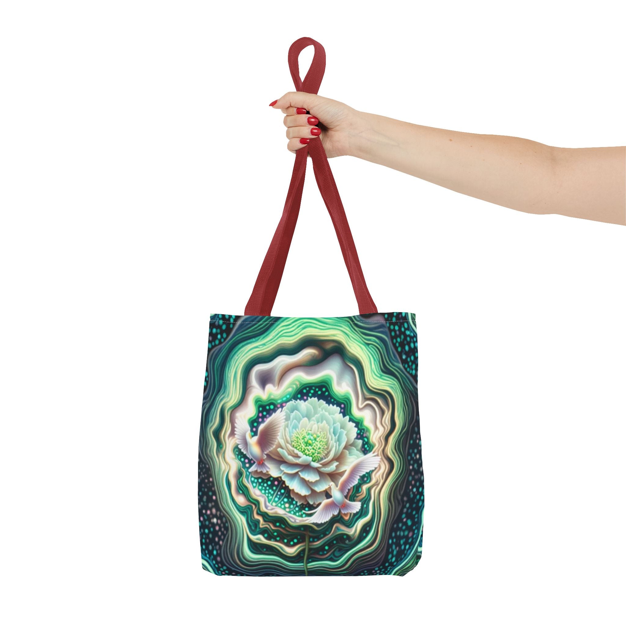 Floral Pattern Tote Bag, Eco-Friendly Shopping Bag, Art Tote, Gift for Mom, Beach Bag, Boho Flower Bag