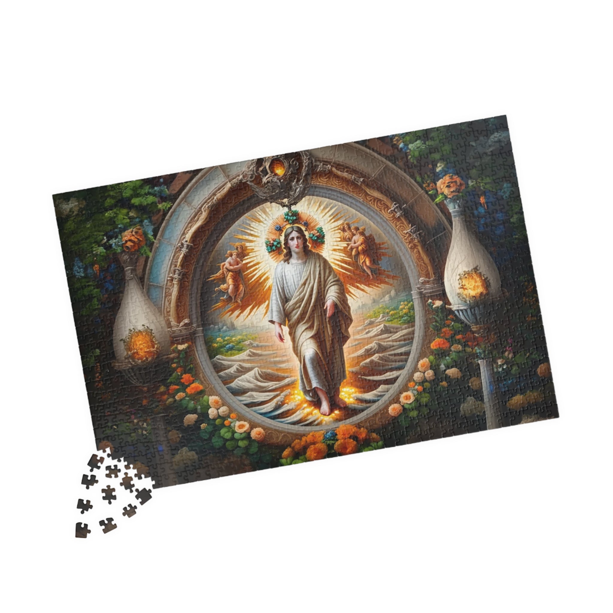 Spiritual Art Puzzle – 110, 252, 520, 1014-Pieces, Puzzle Gift, Meditation Decor, Mindfulness Activity, Unique Home Decor