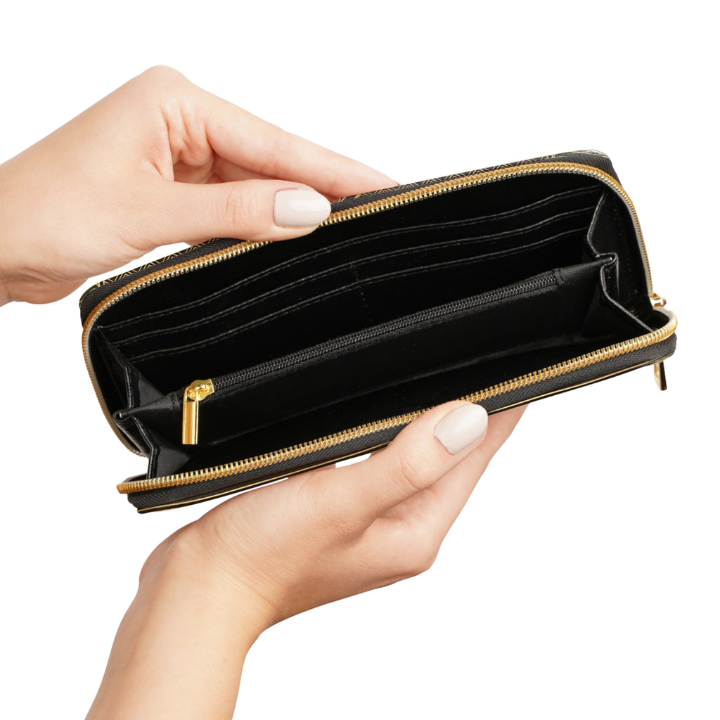 Butterfly Art Nouveau Zipper Wallet — Vintage Floral Clutch Wallet