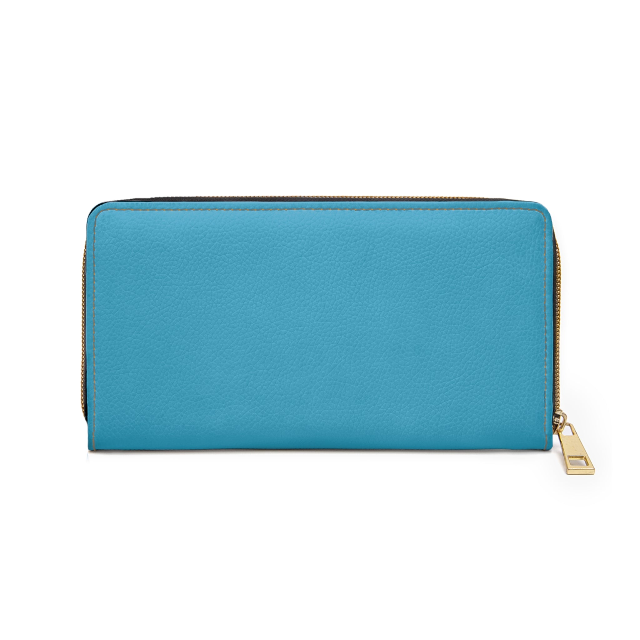Art Deco Monogram Zipper Wallet — Personalized ADSB Leather Wallet