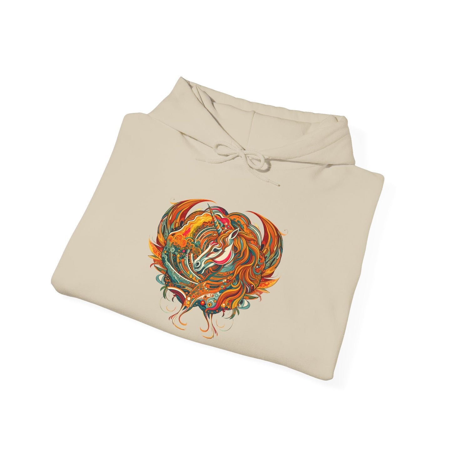 Colorful Heart Design Hooded Sweatshirt, Cozy Sweatshirt, Unisex Pullover, Gift for Him, Gift for Her, Casual Wear, Layering Essentials