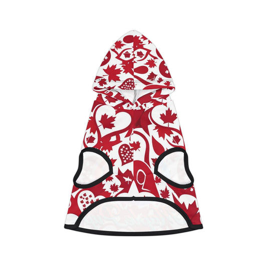 Maple Leaf Pet Hoodie - Cozy Canine Wear, Dog Hoodie, Canada Day Outfit, Seasonal Pet Apparel, Maple Pup Style, Cute Dog Fashion