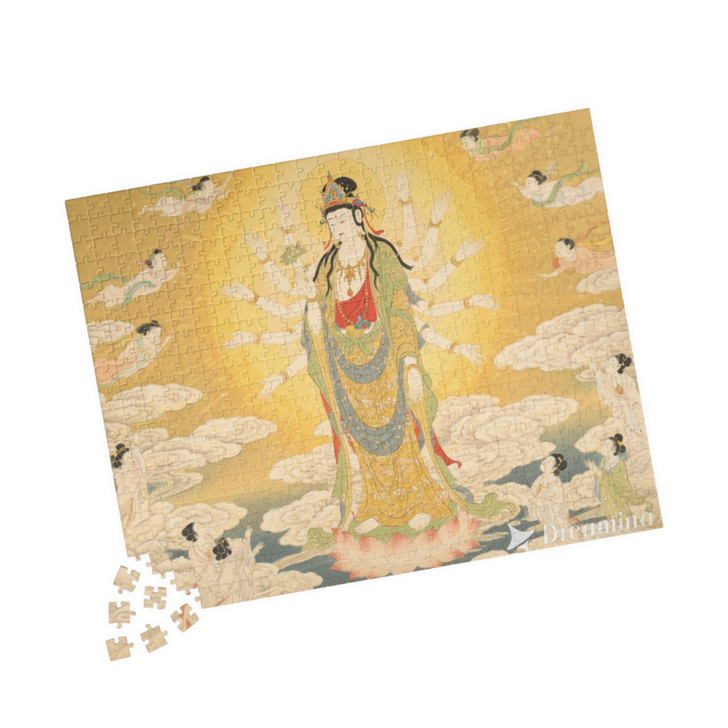 Serene Buddhaパズル - 1014ピース、瞑想アート、マインドフルネス、家族の絆を深めるアクティビティ、ホームデコレーションに最適なギフト