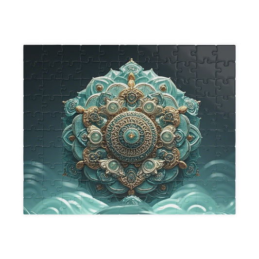 Intricate Mandala Puzzle - Unique 110, 252, 520, 1014-piece Jigsaw for Mindful Relaxation, Gift for Puzzle Lovers, Home Decor, Meditation