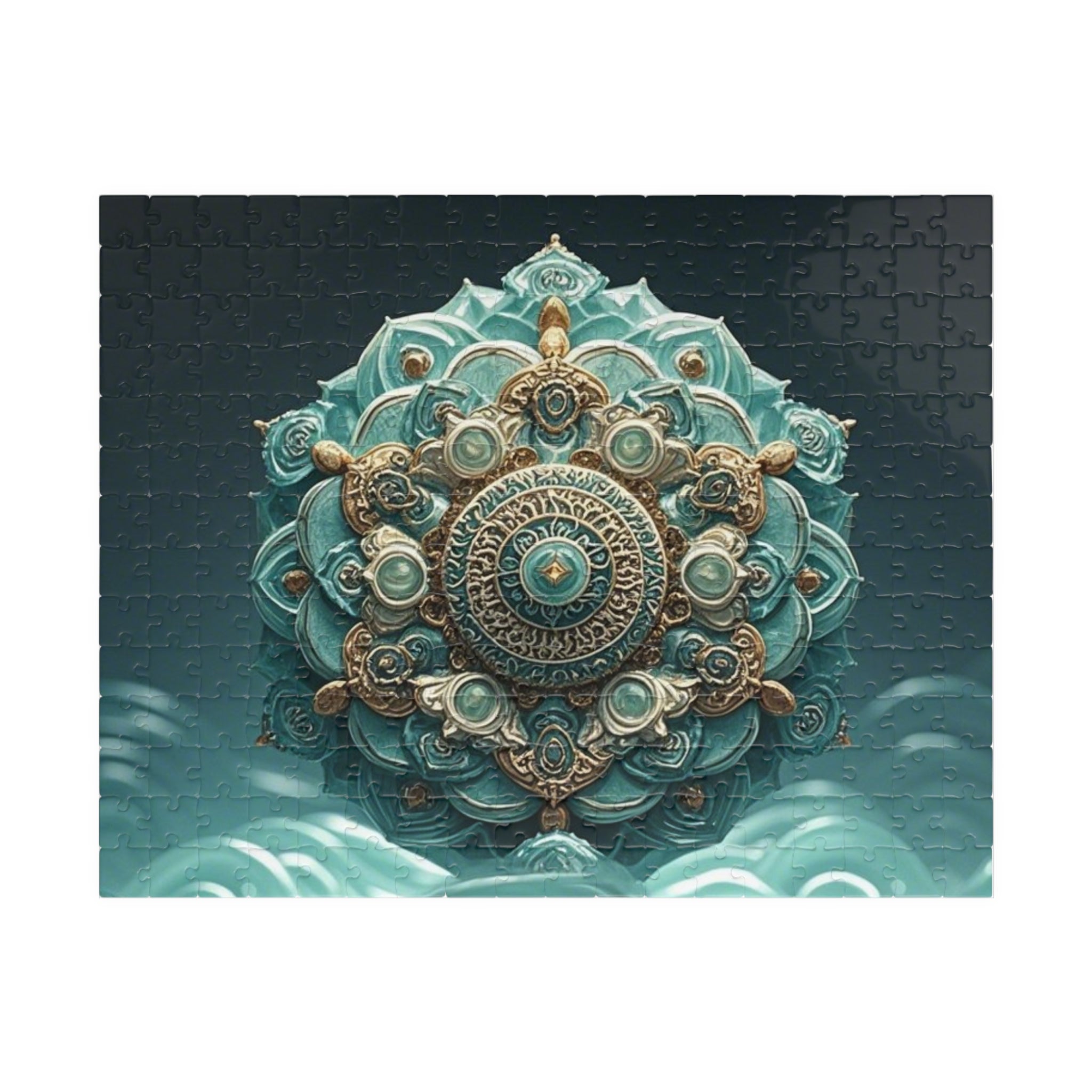 Intricate Mandala Puzzle - Unique 110, 252, 520, 1014-piece Jigsaw for Mindful Relaxation, Gift for Puzzle Lovers, Home Decor, Meditation