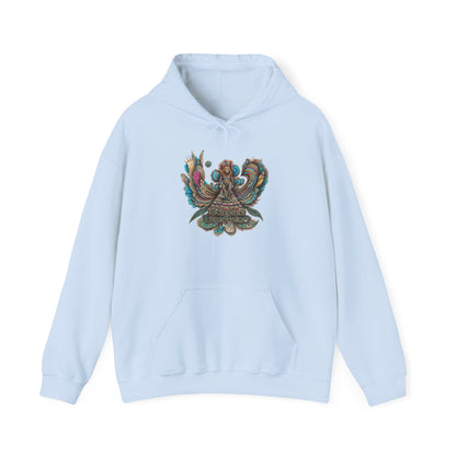 Bohemian Chic Hoodie, Unisex Sweater, Cozy Casual Wear, Gifts for Her, Artistic Sweatshirt, Festival Style Apparel