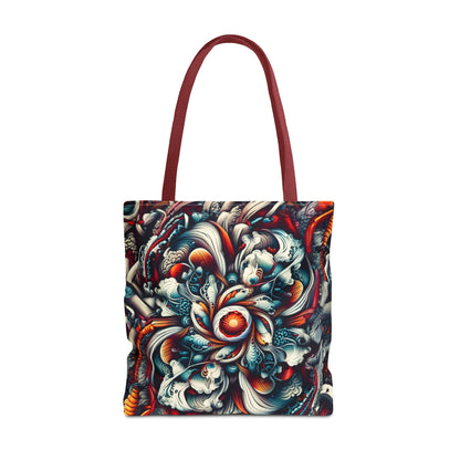 Artistic Tote Bag, Colorful Flower Design, Boho Style, Everyday Use, Eco-Friendly Gift, Travel Accessory
