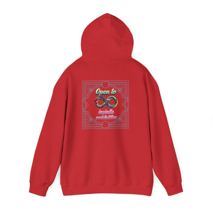 Infinite Possibilities Unisex Heavy Blend Hooded Sweatshirt, Cozy Hoodie, Gift for Her/Him, Casual Wear, Inspirational Sweatshirt