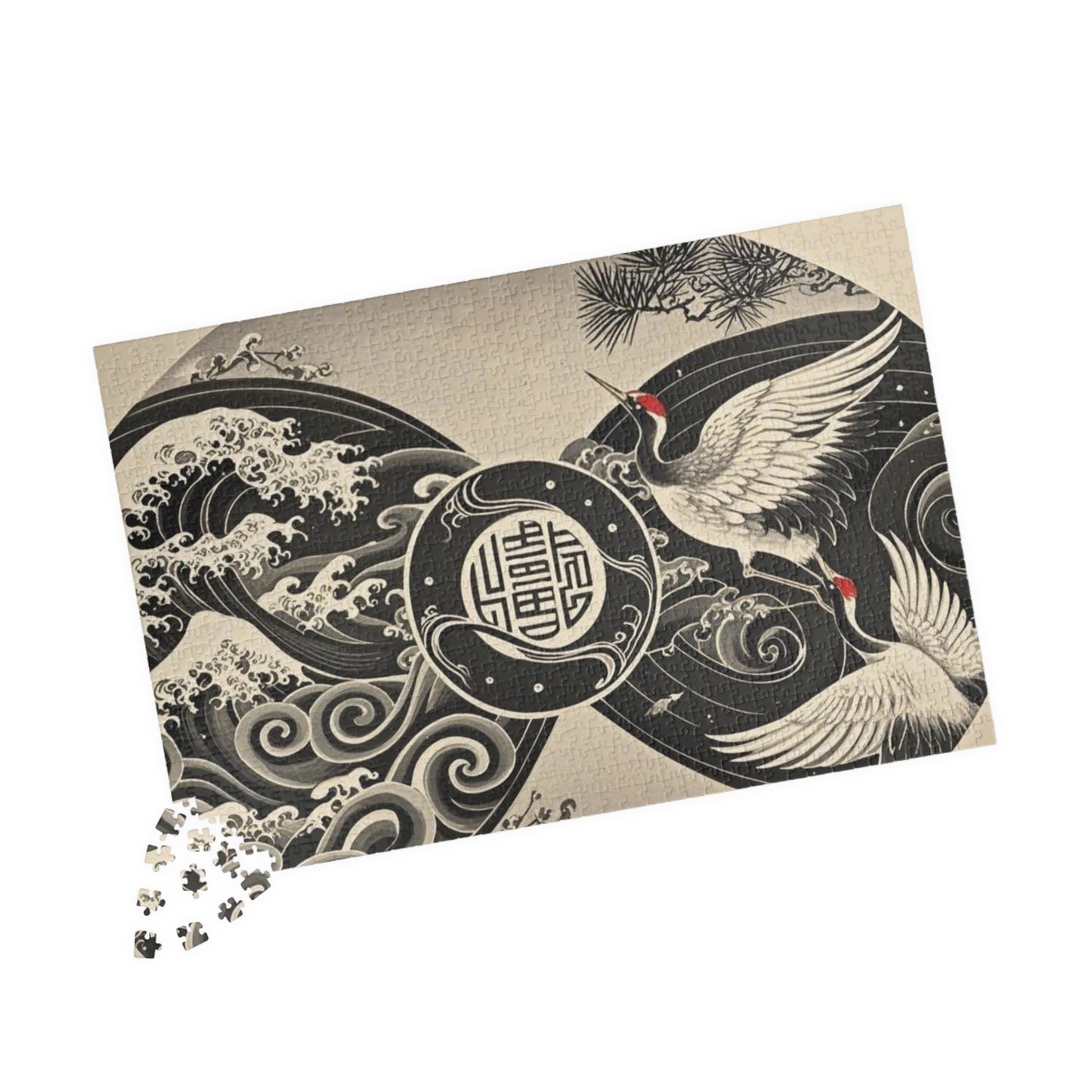Elegant Crane Puzzle - Serene Artwork for Relaxation and Family Fun, Unique Gift for Puzzle Lovers, Home Decor, Mindfulness Activity, [...]