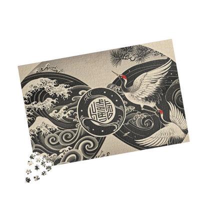 Elegant Crane Puzzle - Serene Artwork for Relaxation and Family Fun, Unique Gift for Puzzle Lovers, Home Decor, Mindfulness Activity, [...]