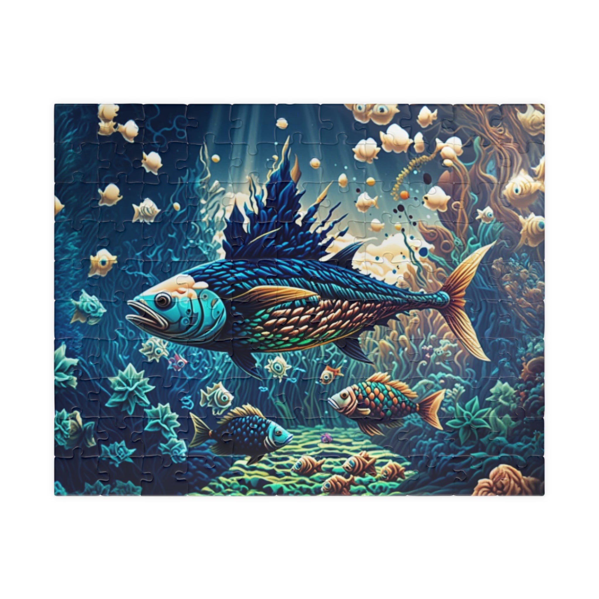 Colorful Underwater Puzzle - Ocean Scene, Jigsaw for Family Fun, Gift for Ocean Lovers, Relaxing Activity, Home Decor
