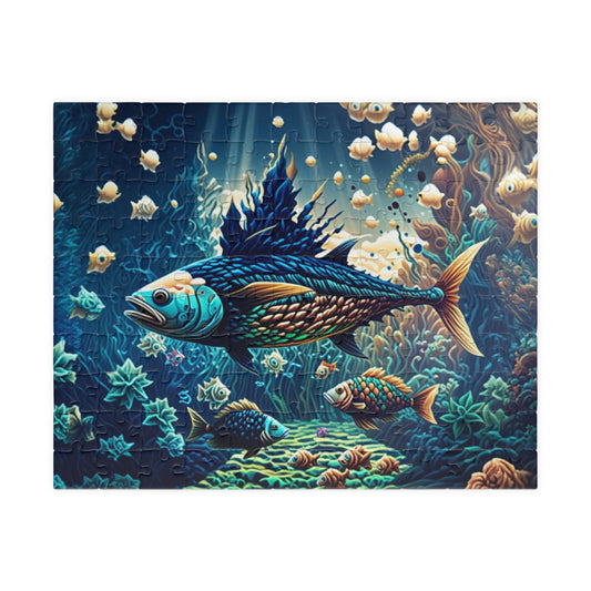 Colorful Underwater Puzzle - Ocean Scene, Jigsaw for Family Fun, Gift for Ocean Lovers, Relaxing Activity, Home Decor