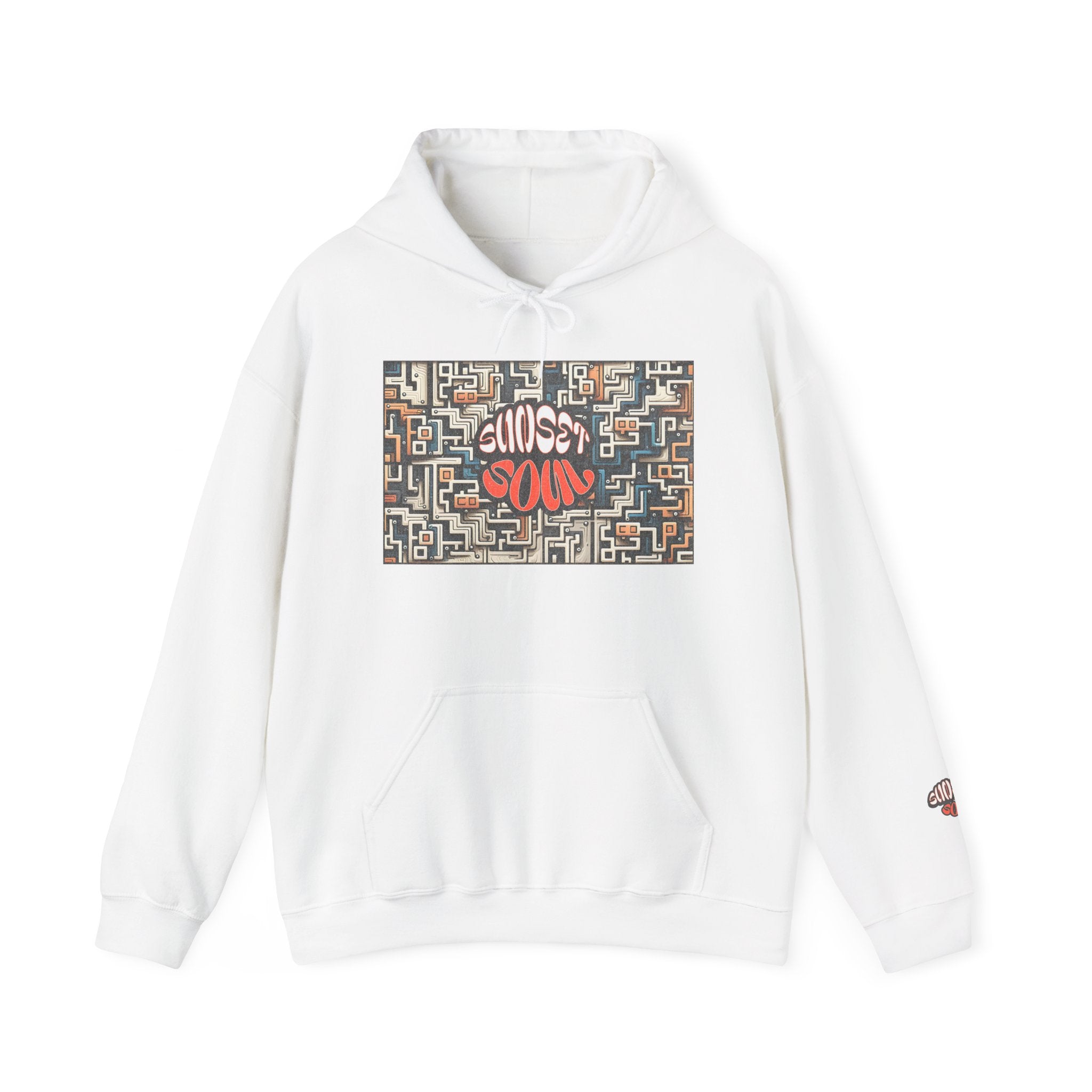 Choose Your Path Hoodie — Maze Graffiti Graphic Pullover