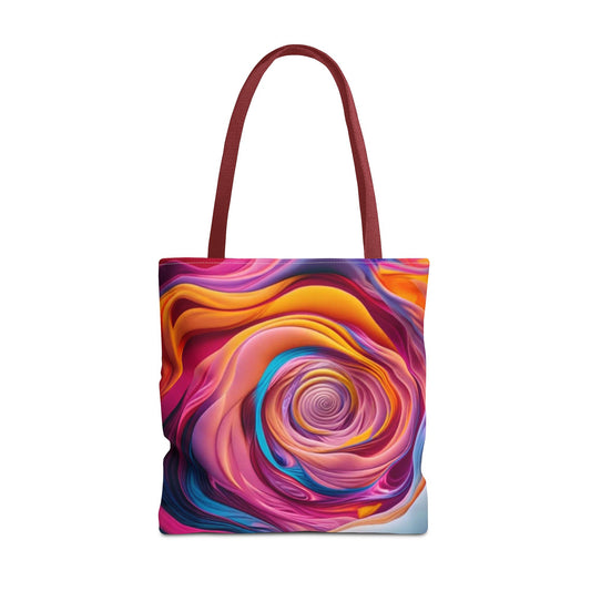Artistic Floral Tote Bag, Colorful Shoulder Bag, Bohemian Style Tote, Gift for Flower Lovers, Shopping Bag, Eco-Friendly Canvas