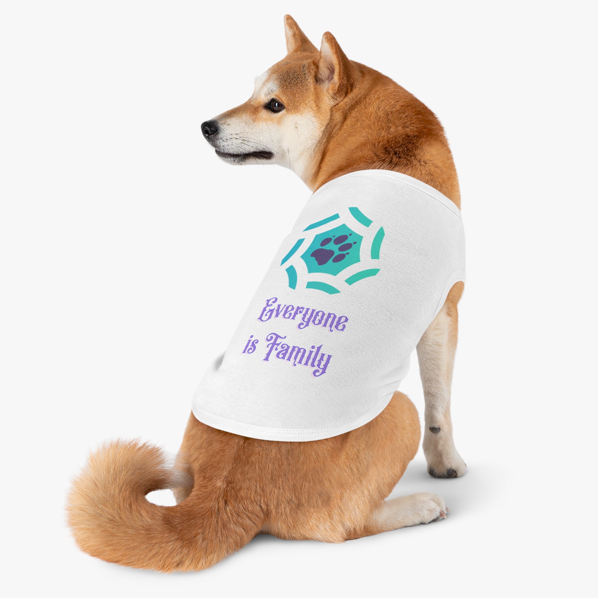 Cute Pet Tank Top - Everyone is Family Design | Dog Shirt, Cat Apparel, Pet Gift, Family Pet Look, Summer Wear
