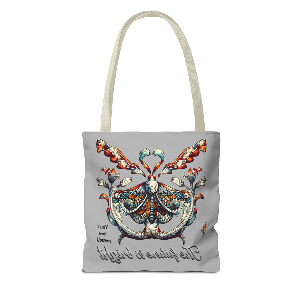 Tote Bag — 'The Future Is Bright' Decorative Butterfly Tote