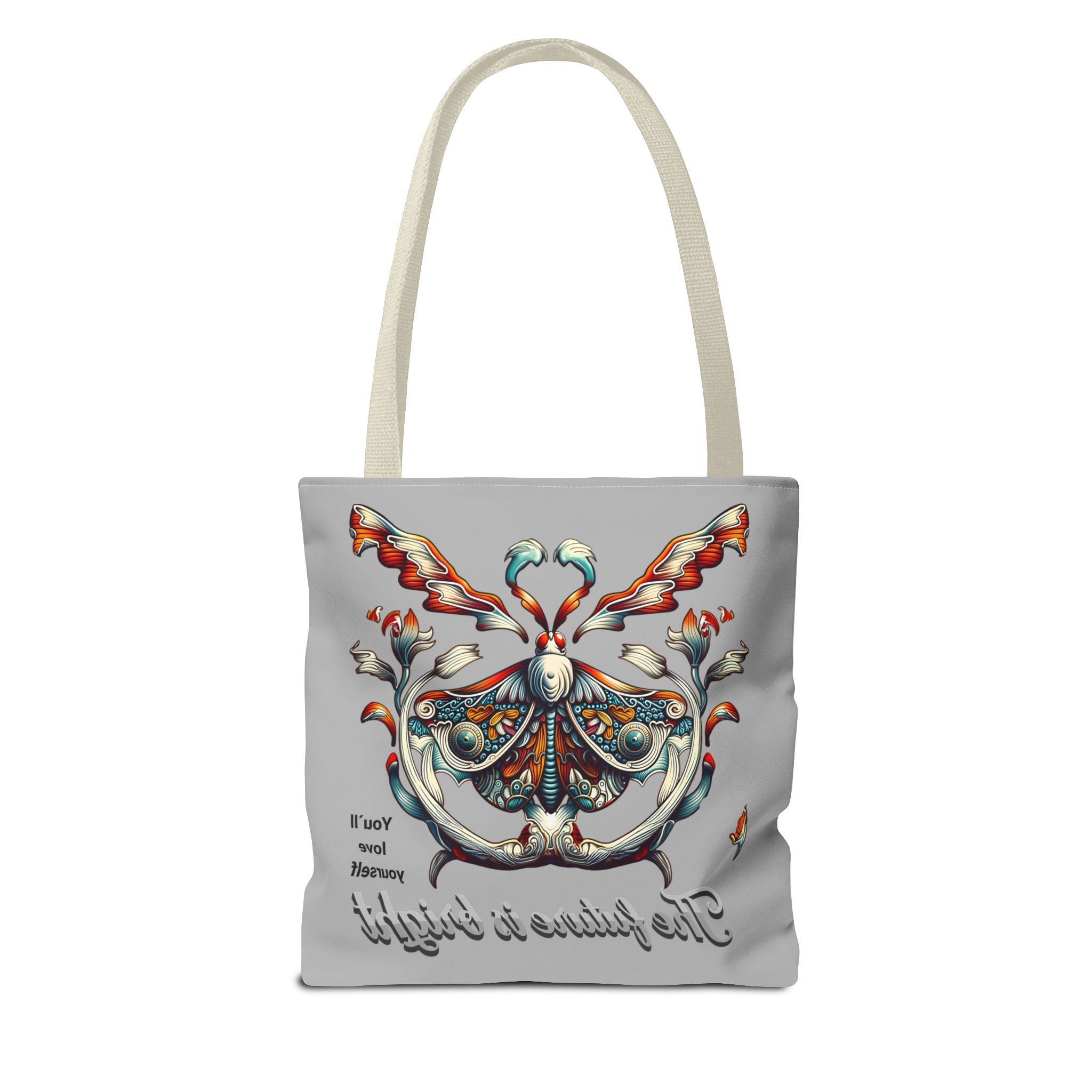 Tote Bag — 'The Future Is Bright' Decorative Butterfly Tote