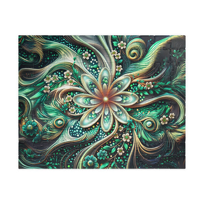 Intricate Floral Puzzle - 110, 252, 520, 1014-piece Jigsaw Challenge, Family Game Night, Perfect Gift for Crafters, Relaxing Hobby,