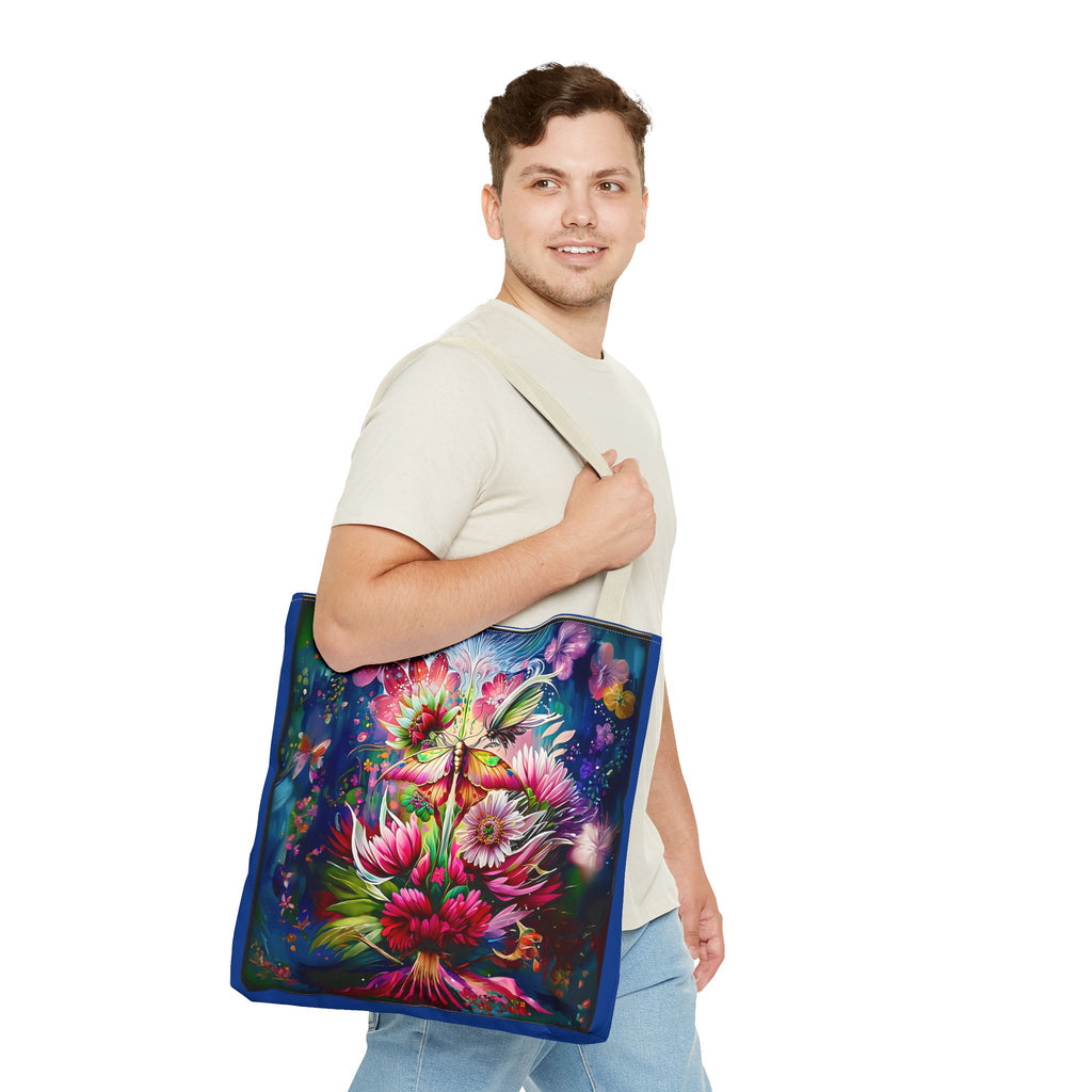 Floral Fantasy Tote Bag — Vibrant All-Over Print Blooming Bouquet