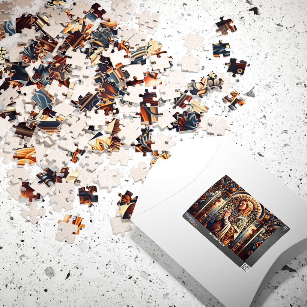 Puzzle of Serenity | Religious Art Puzzle, Jigsaw Puzzle for Meditation, Spiritual Gift, Home Decor, Mindfulness Activity