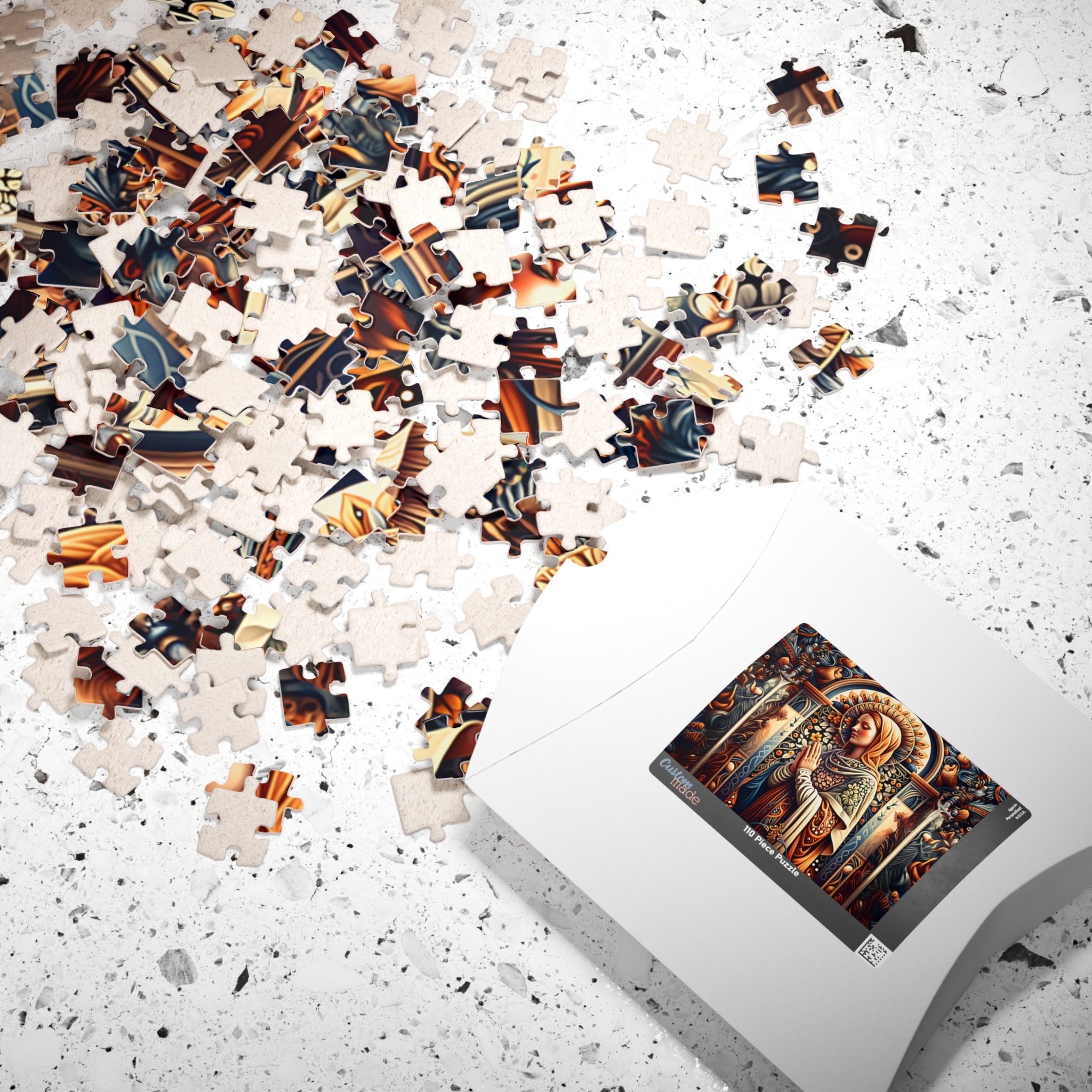 Puzzle of Serenity | Religious Art Puzzle, Jigsaw Puzzle for Meditation, Spiritual Gift, Home Decor, Mindfulness Activity