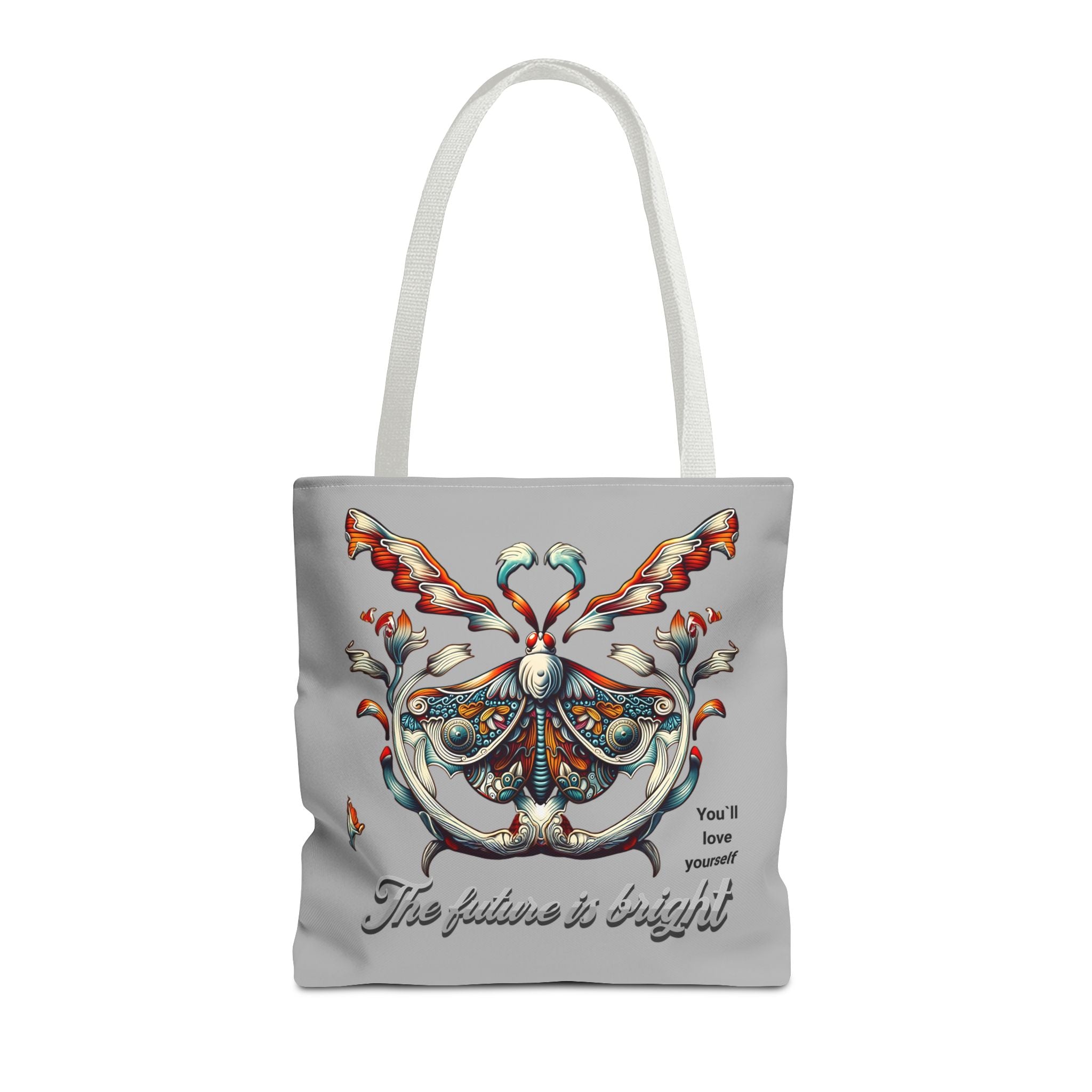 Tote Bag — 'The Future Is Bright' Decorative Butterfly Tote