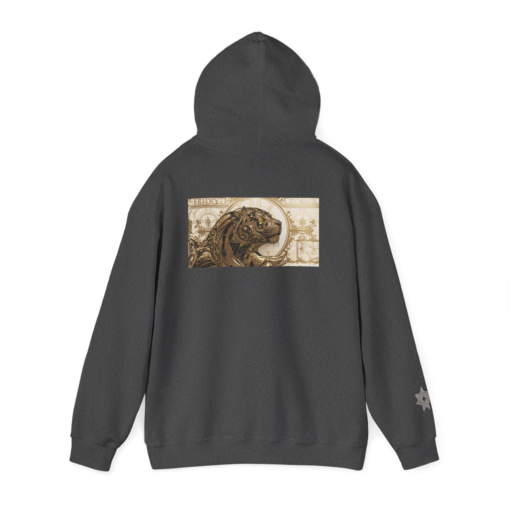 Hoodie — Vintage Steampunk Lion Crest Back Print