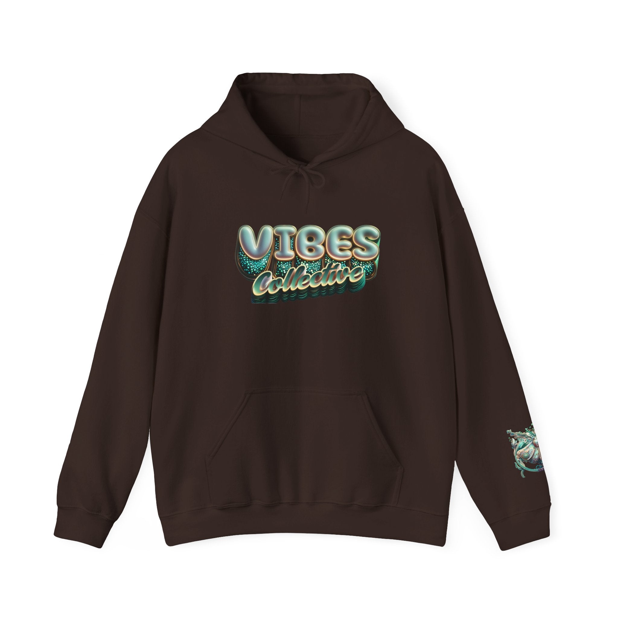 Vibes Collective Hoodie — Decorative Moth Graphic Streetwear