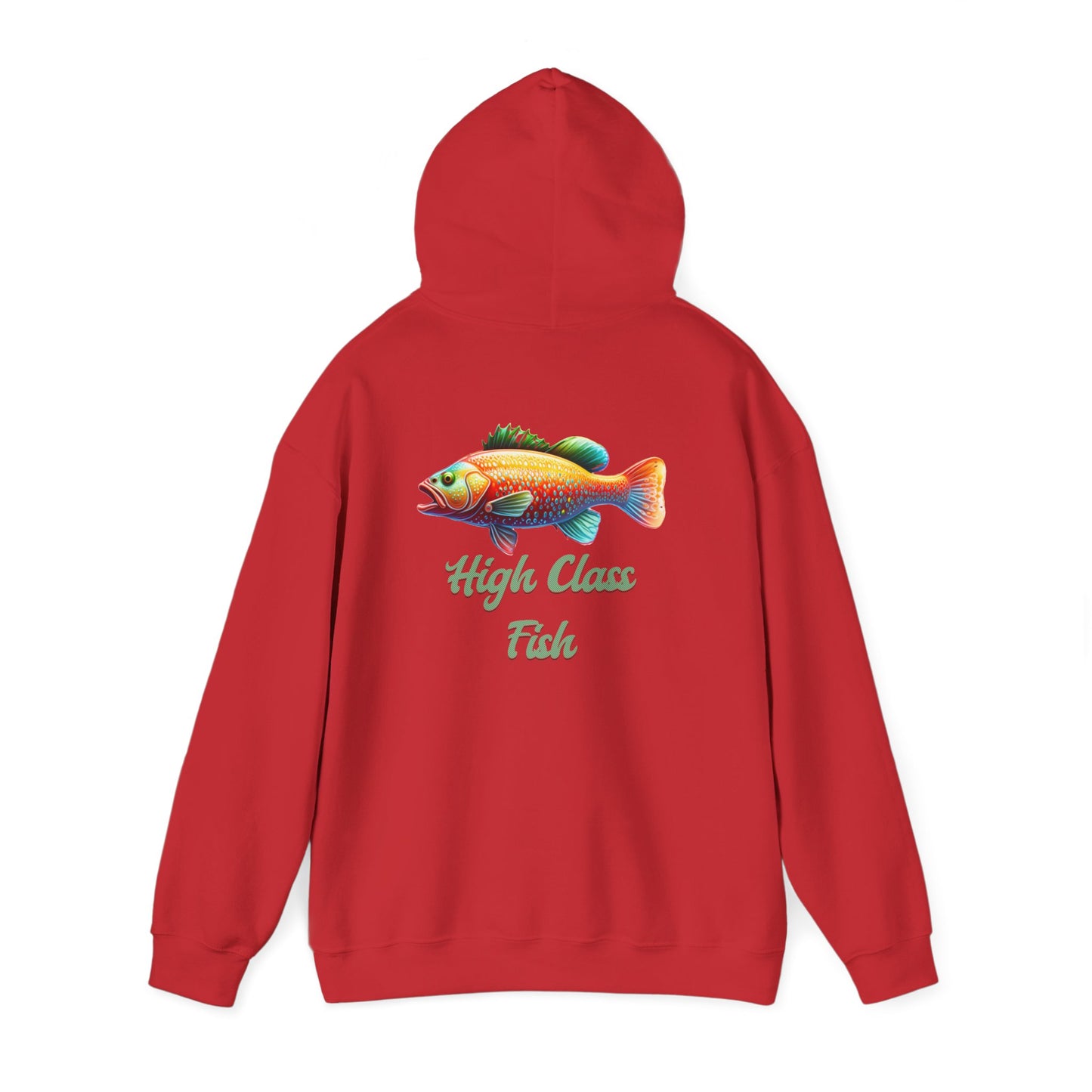 High Class Fish Hoodie - Unisex Heavy Blend Sweatshirt, Cozy Gift for Fishing Enthusiasts, Great for Outdoors, Casual Wear, Birthday Gift