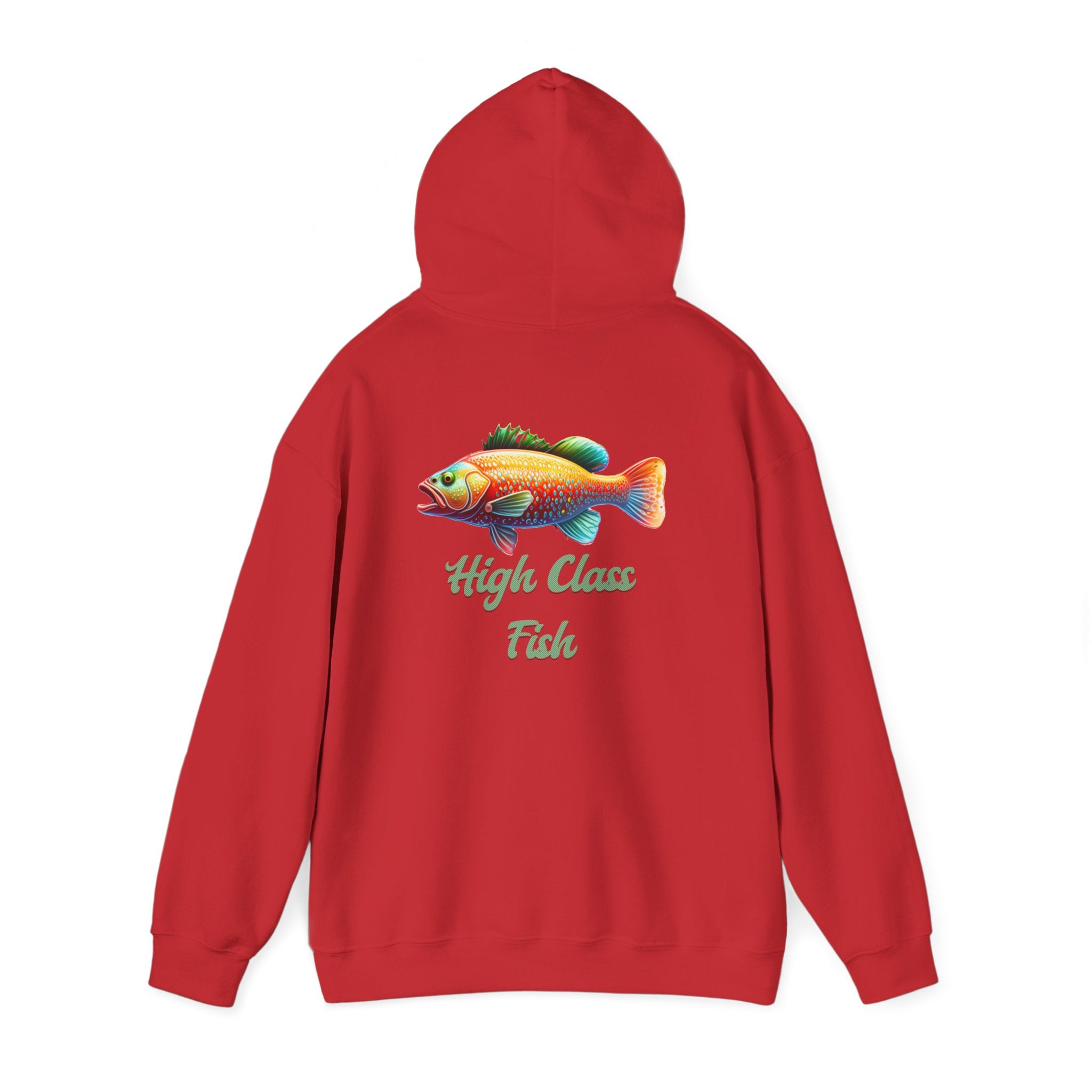High Class Fish Hoodie - Unisex Heavy Blend Sweatshirt, Cozy Gift for Fishing Enthusiasts, Great for Outdoors, Casual Wear, Birthday Gift