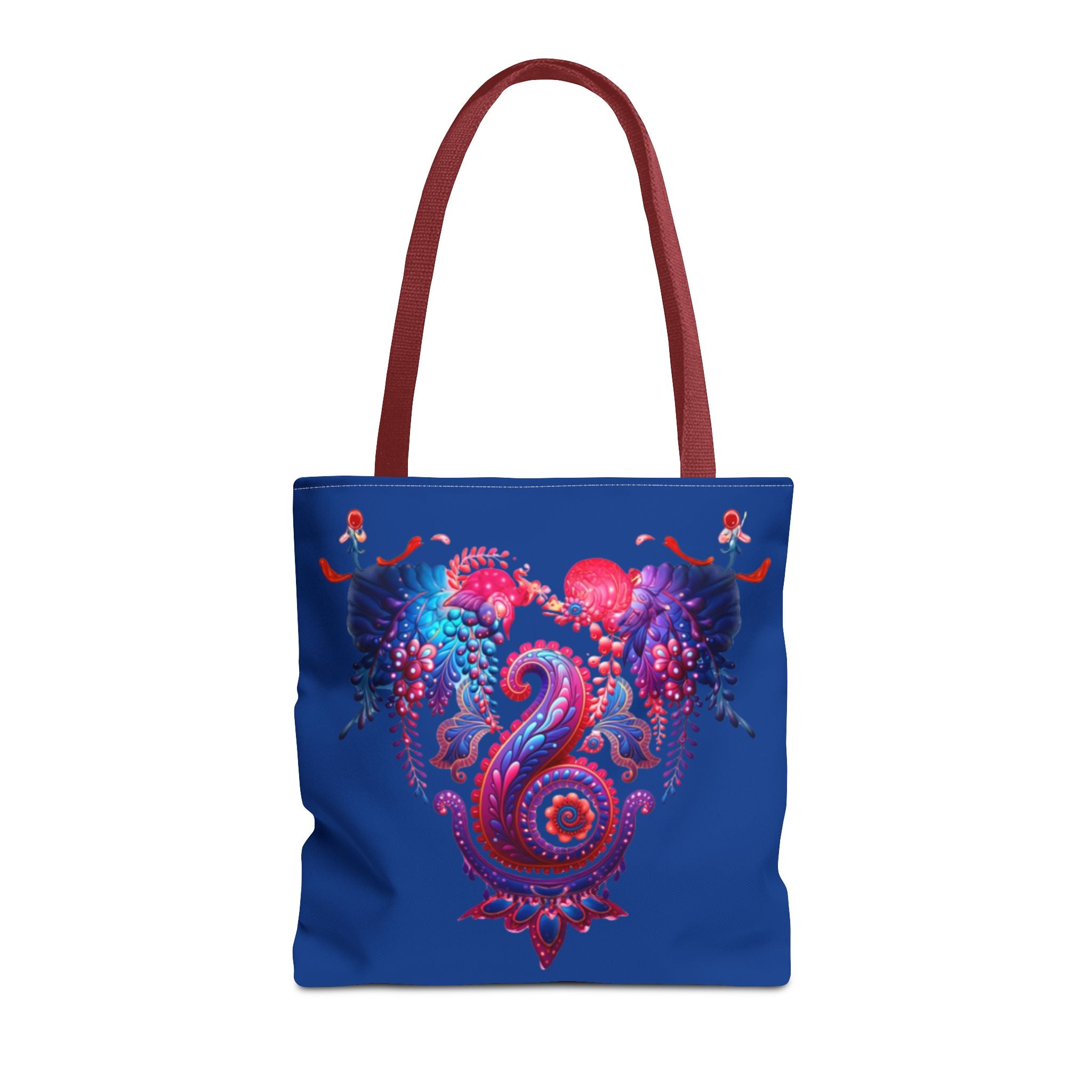 Vibrant Heart Sea Life Tote Bag | Eco-Friendly Shopping Bag, Beach Tote, Gift for Ocean Lovers, Colorful Canvas Purse, Summer Accessory