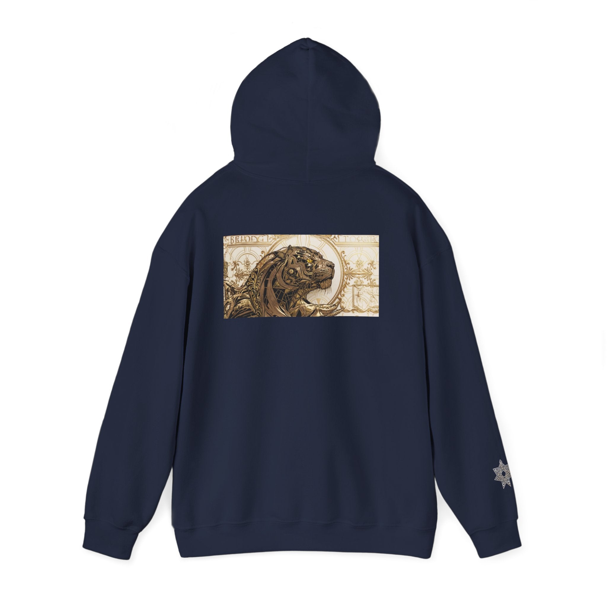 Hoodie — Vintage Steampunk Lion Crest Back Print