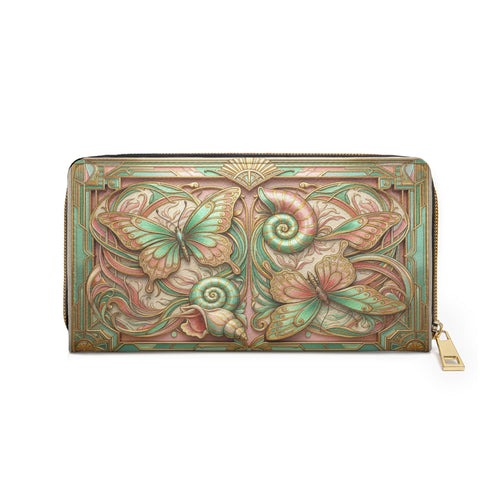 Art Nouveau Butterfly Zipper Wallet