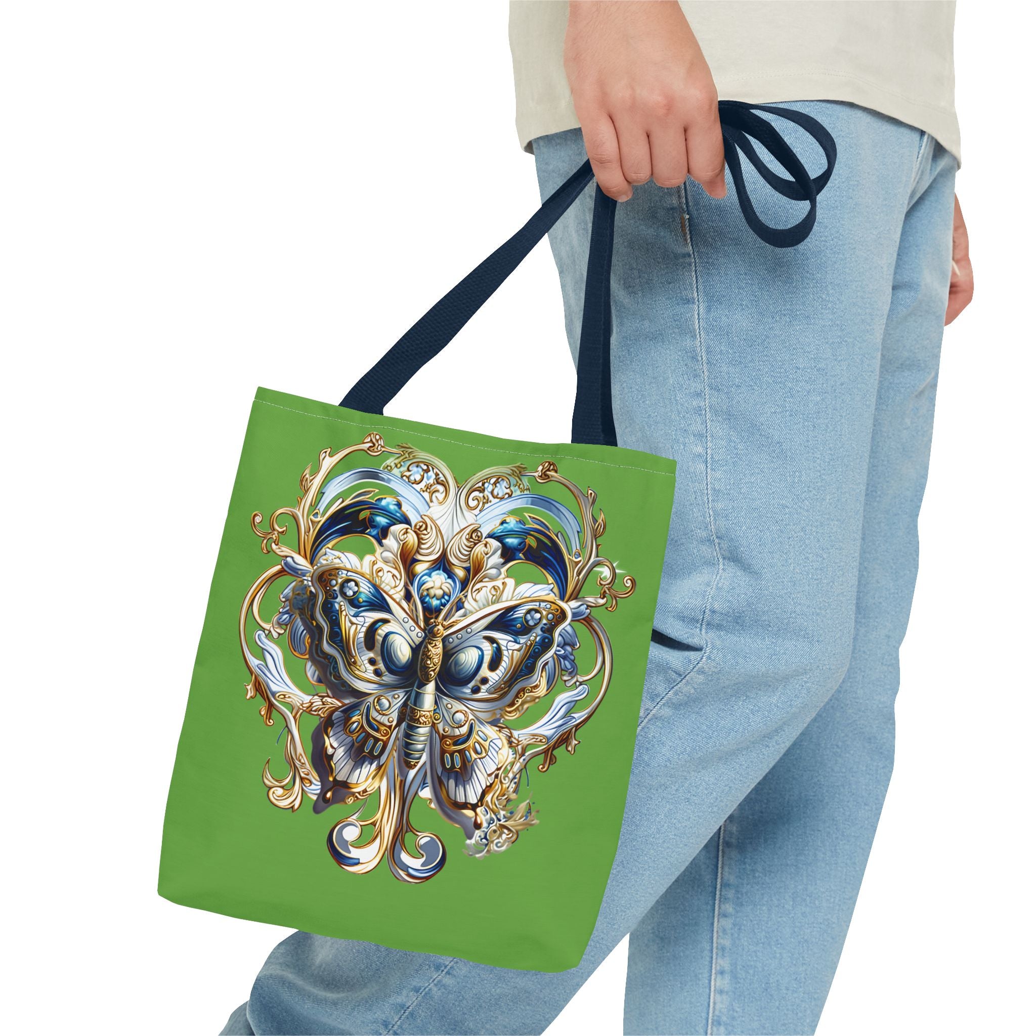 Butterfly Floral Tote Bag