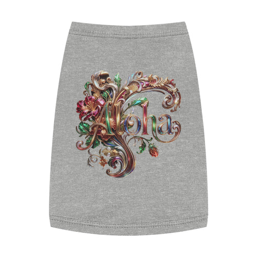 Aloha Floral Pet Tank Top — Tropical Dog Shirt