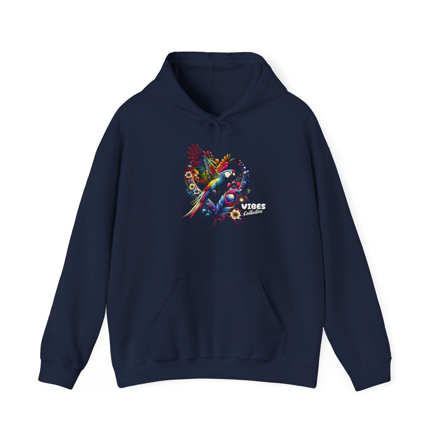 Colorful Heart Design Unisex Hoodie, Cozy Sweatshirt for Everyday Wear, Gift for Him/Her, Perfect for Valentine's Day, Casual Layering