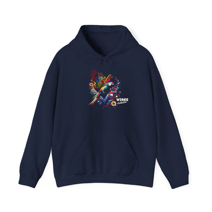 Colorful Heart Design Unisex Hoodie, Cozy Sweatshirt for Everyday Wear, Gift for Him/Her, Perfect for Valentine's Day, Casual Layering