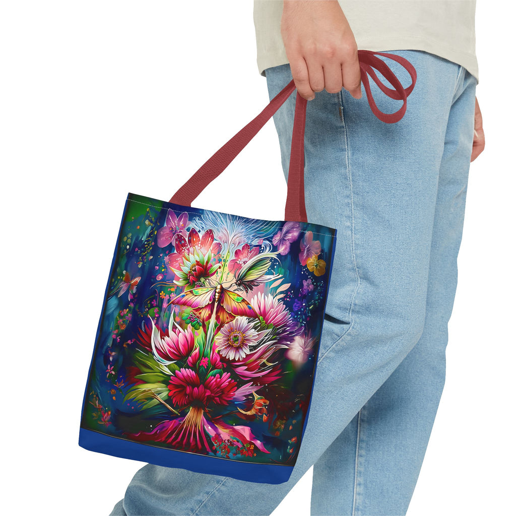 Floral Fantasy Tote Bag — Vibrant All-Over Print Blooming Bouquet