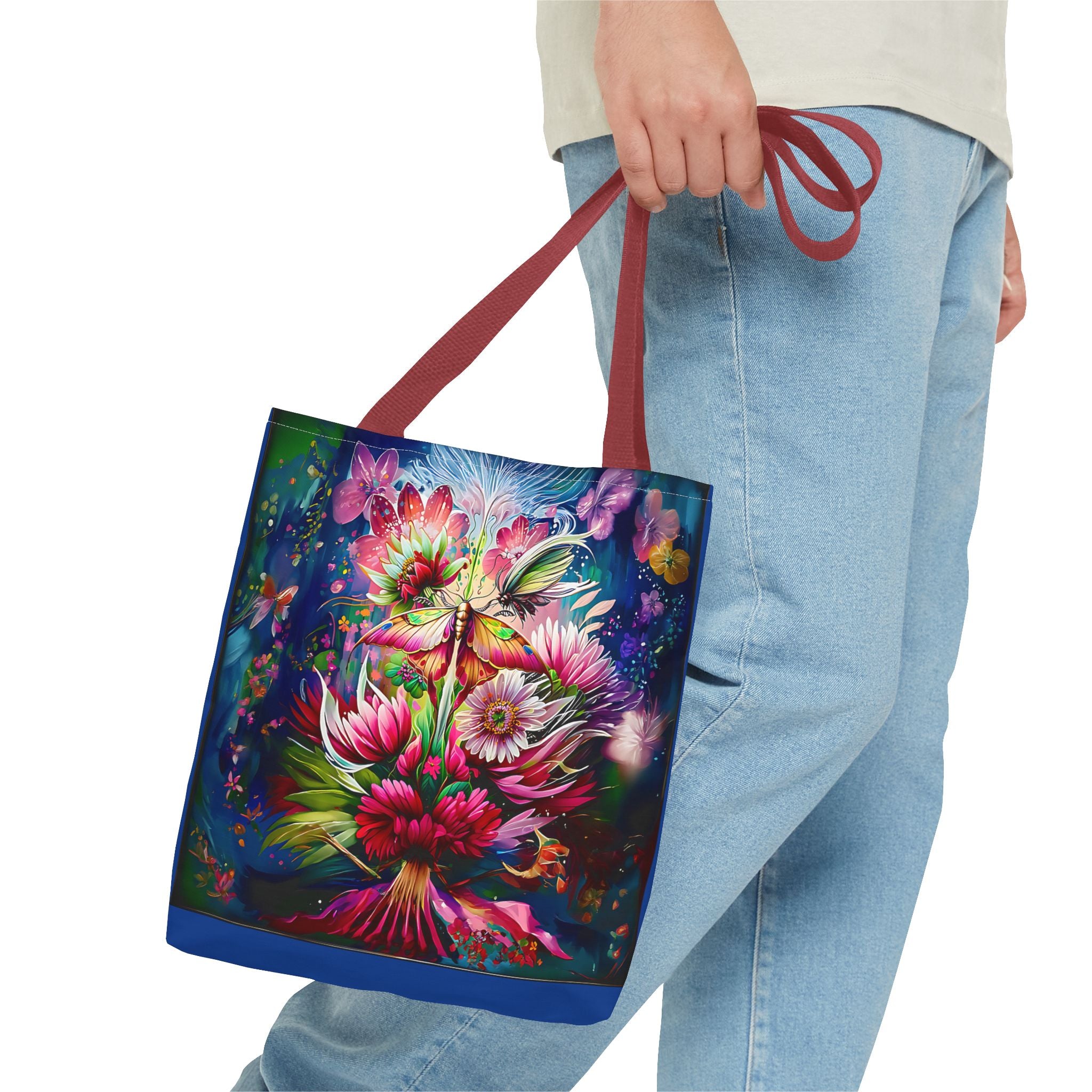 Floral Fantasy Tote Bag — Vibrant All-Over Print Blooming Bouquet