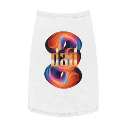 Vibrant Pet Tank Top with Colorful Design, Funny Pet Shirt, Dog Apparel, Cat Clothing, Pet Fashion, Summer Wear