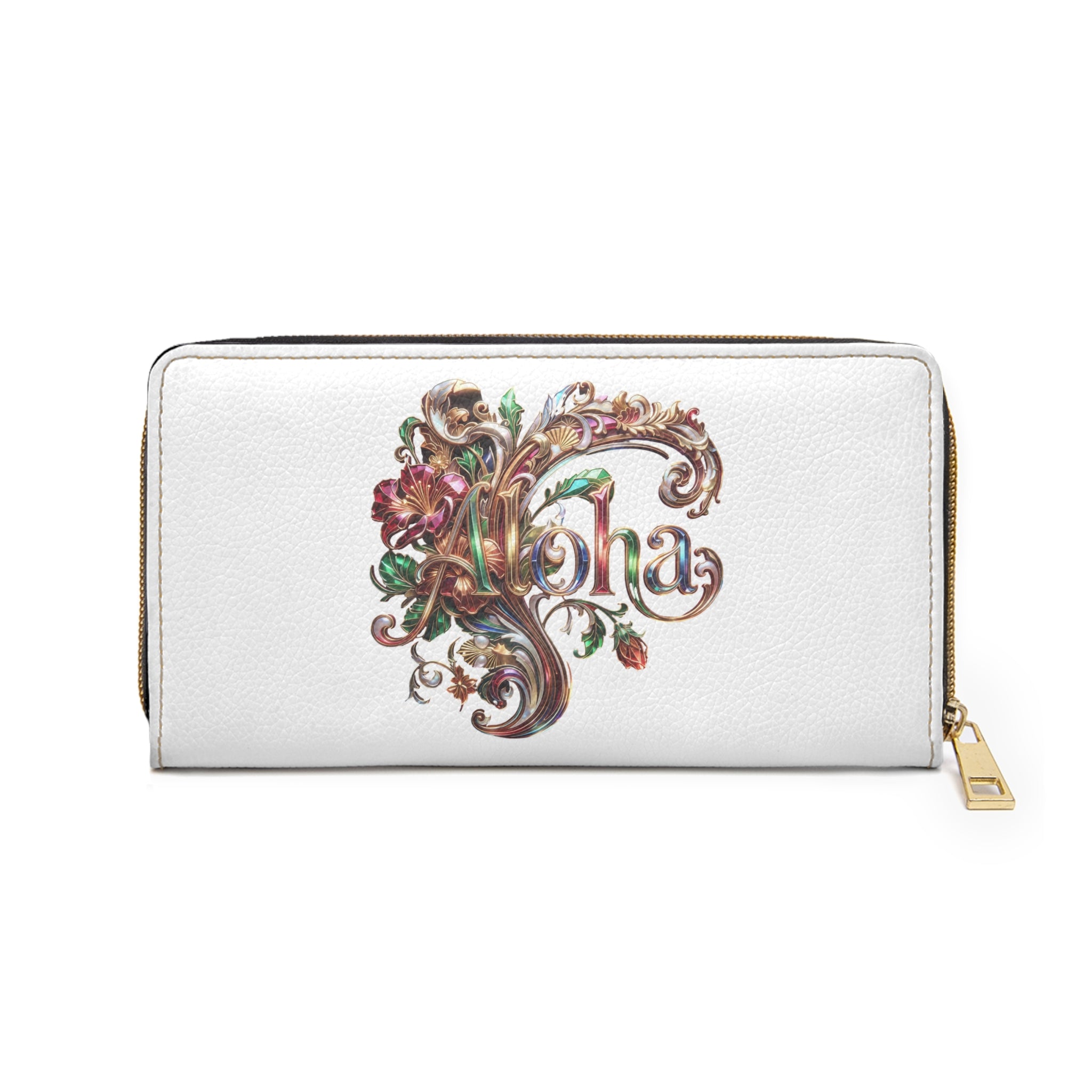 Hawaiian Butterfly Zipper Wallet – Aloha Floral Travel Wallet