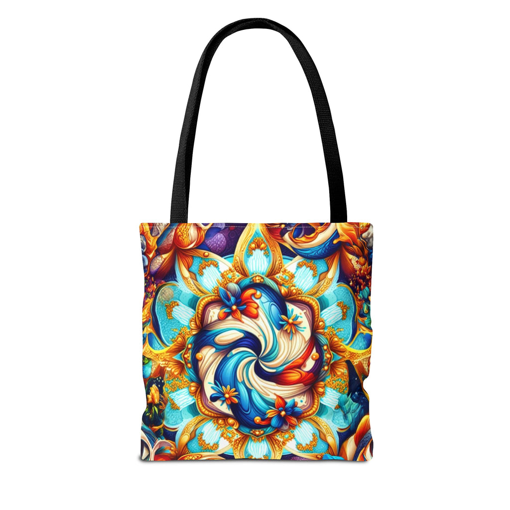 Vibrant Floral Tote Bag – Stylish Reusable Shopping Bag, Boho Beach Tote, Eco-Friendly Gift, Art-Inspired Carry-All
