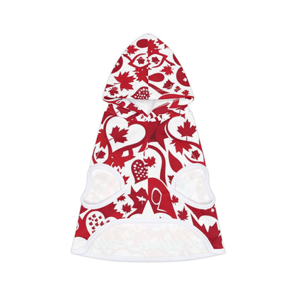 Maple Leaf Pet Hoodie - Cozy Canine Wear, Dog Hoodie, Canada Day Outfit, Seasonal Pet Apparel, Maple Pup Style, Cute Dog Fashion