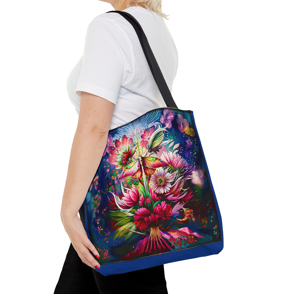Floral Fantasy Tote Bag — Vibrant All-Over Print Blooming Bouquet