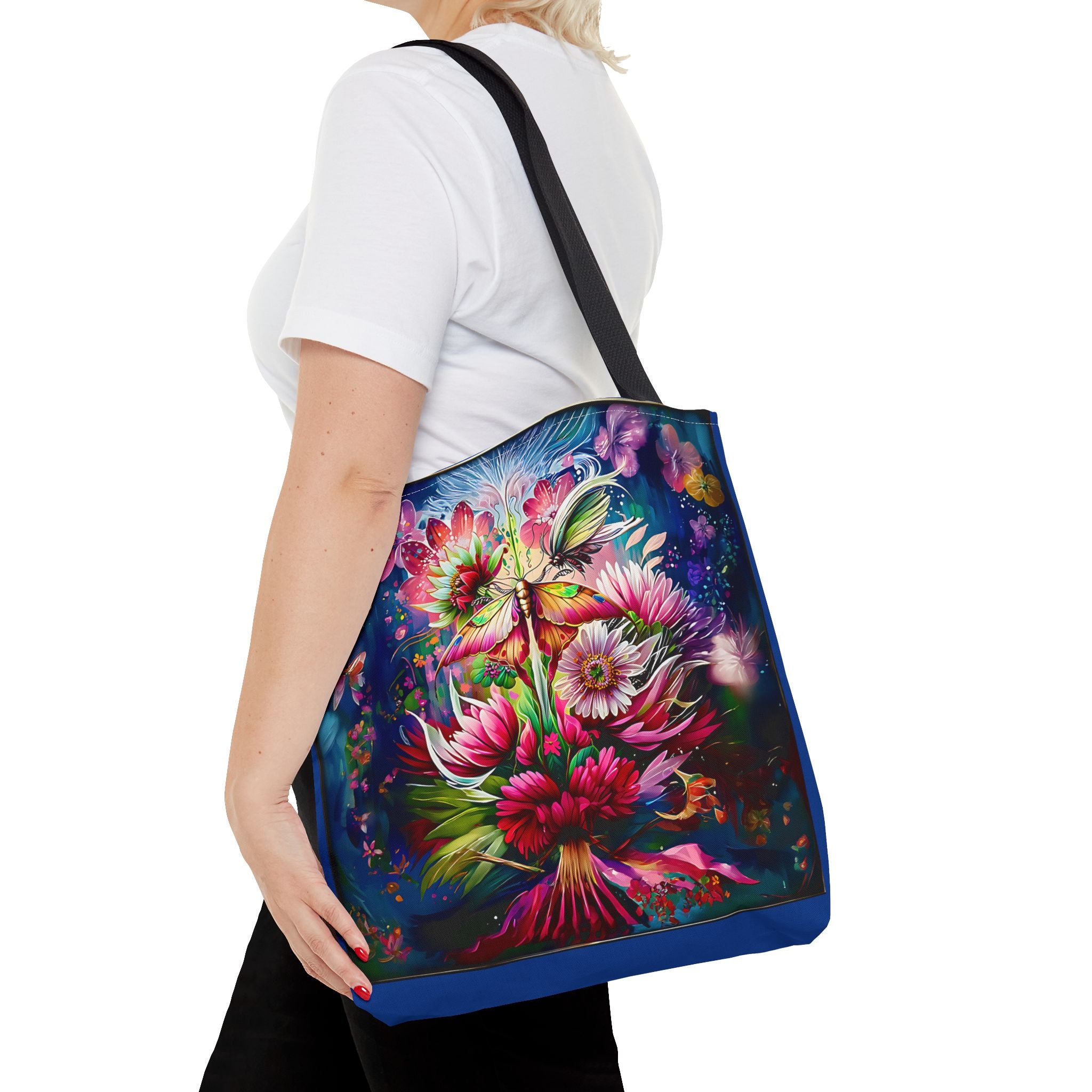 Floral Fantasy Tote Bag — Vibrant All-Over Print Blooming Bouquet